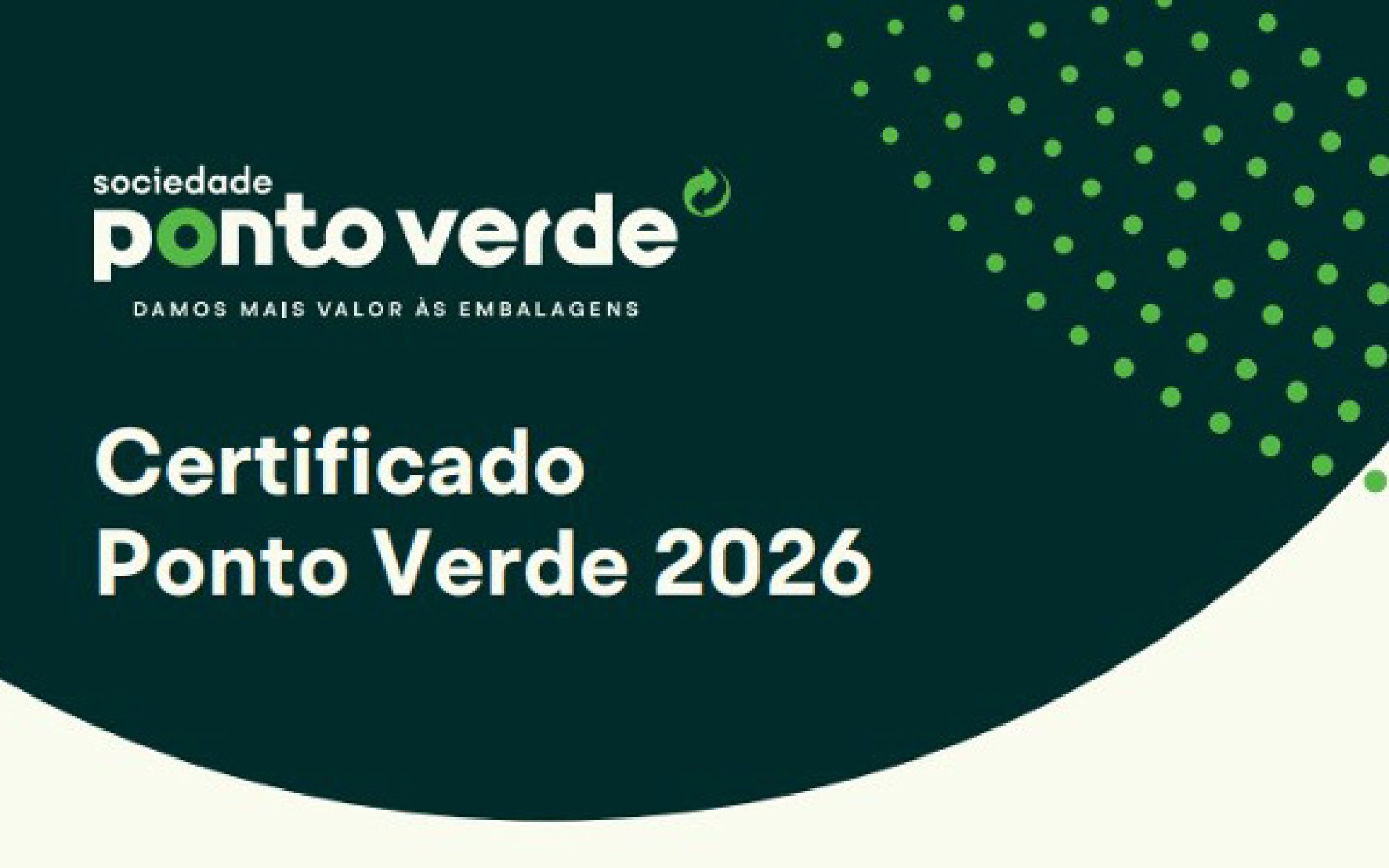CERTIFICADO PONTO VERDE 2026